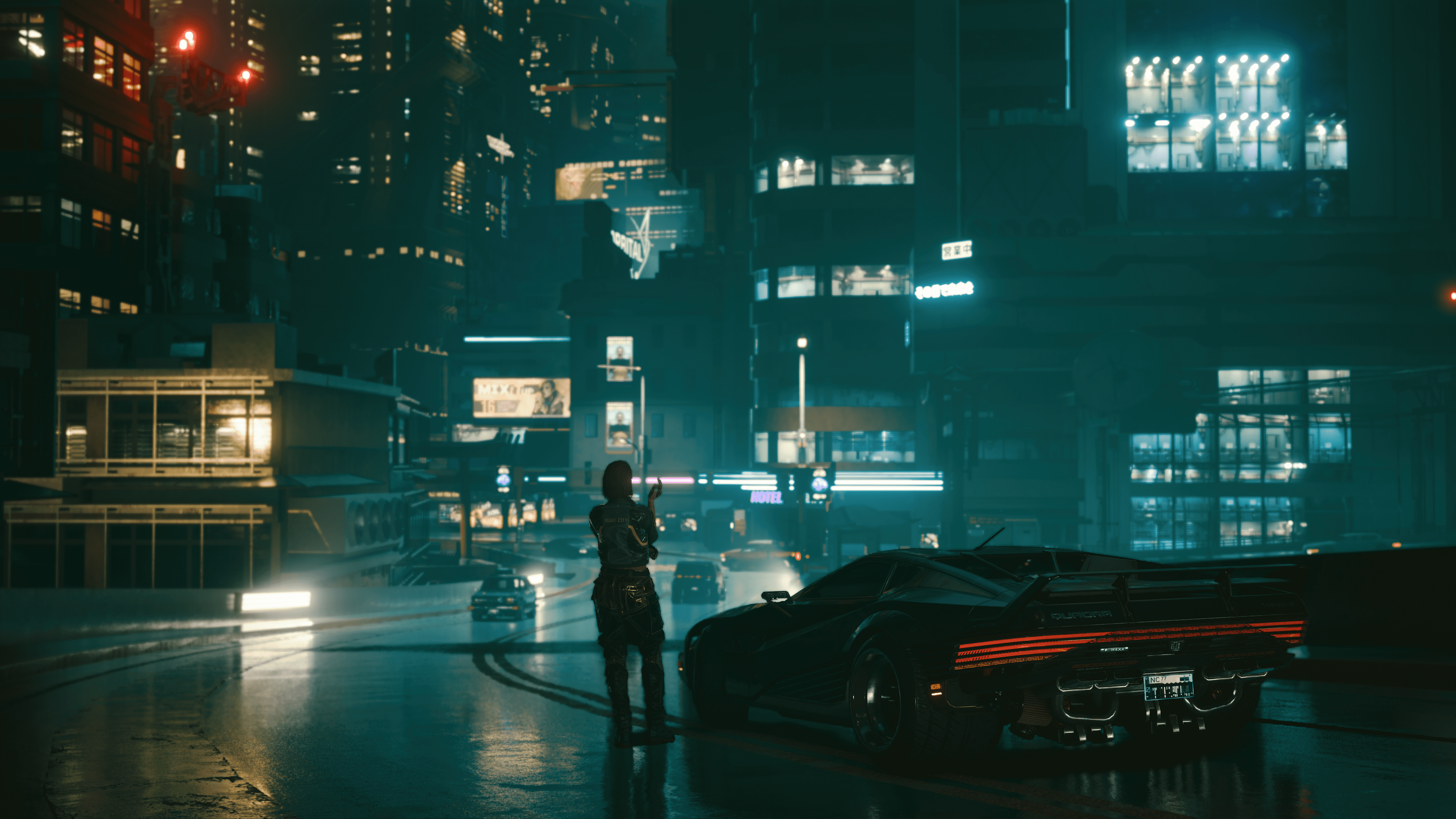 Made a live wallpaper of Night City from Cyberpunk 2077 : r